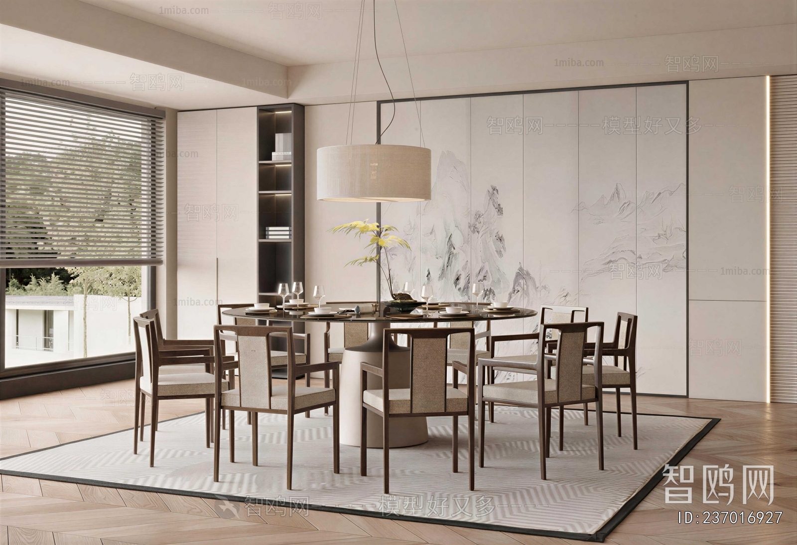 New Chinese Style Dining Room