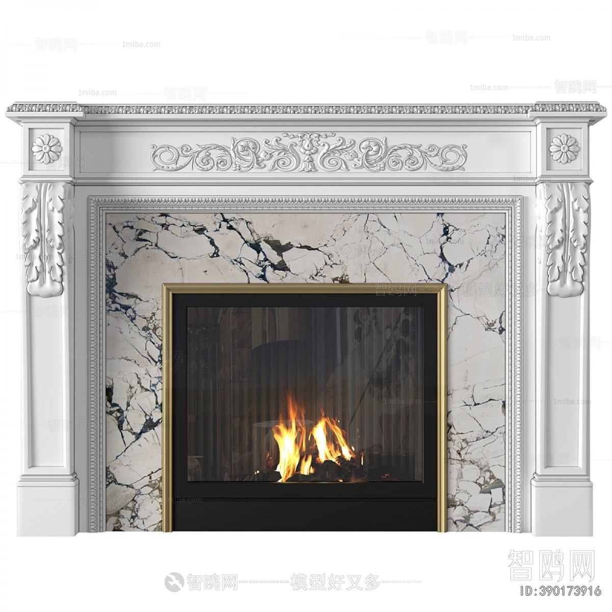 European Style Fireplace