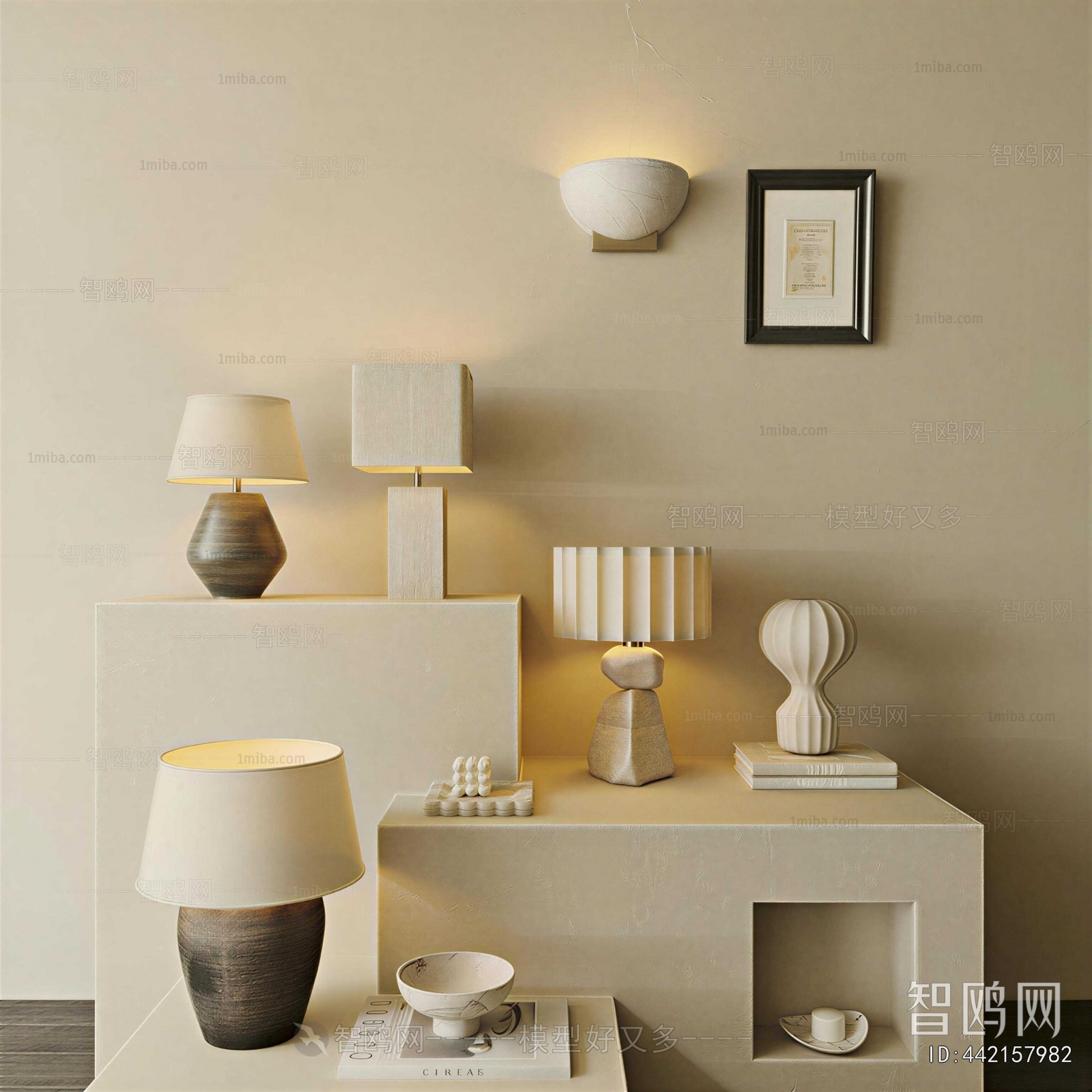 Wabi-sabi Style Table Lamp