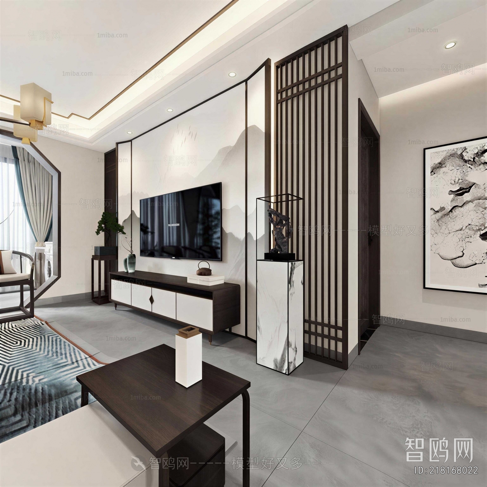 New Chinese Style Hallway