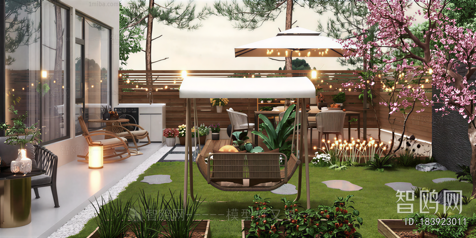 Modern Courtyard/landscape
