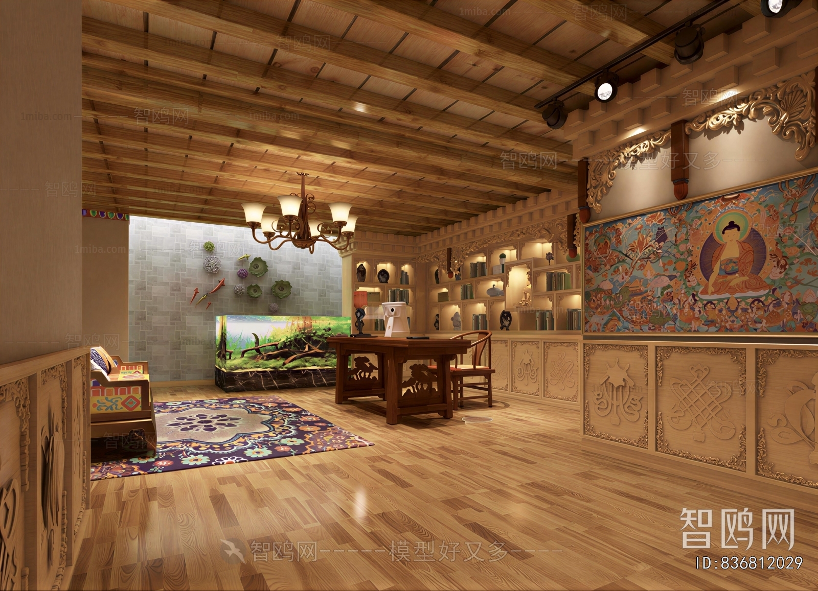 Chinese Style Study Space