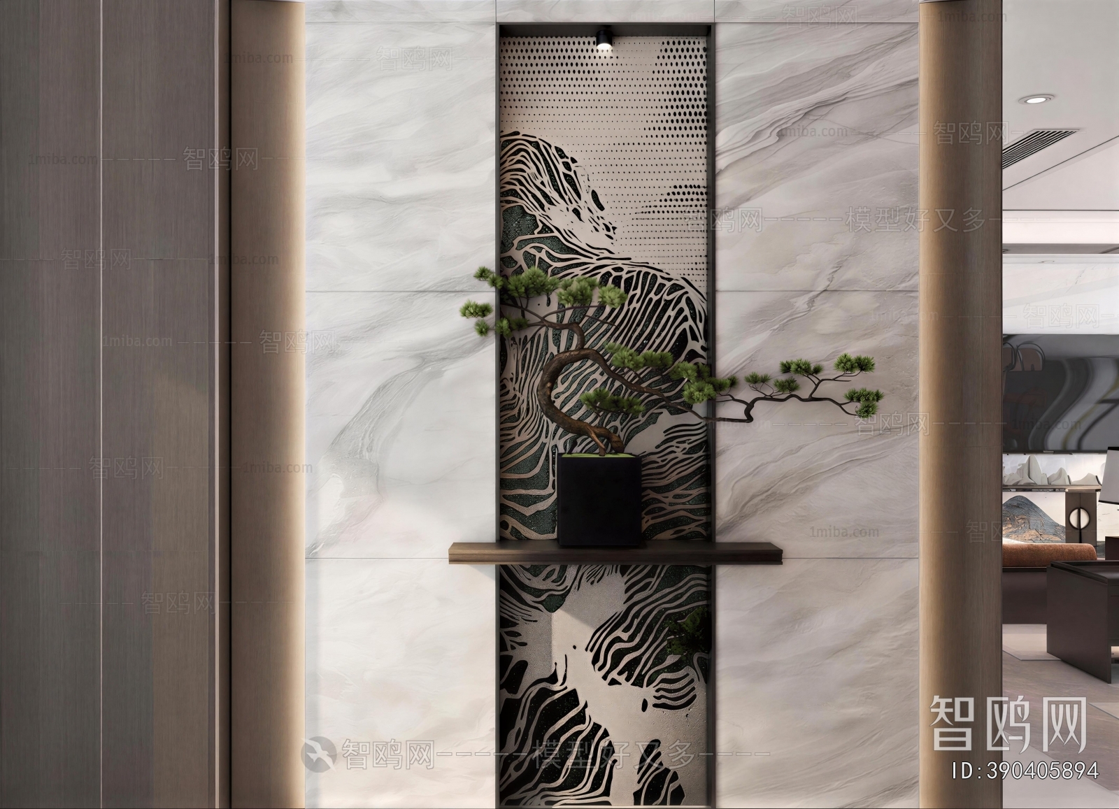 New Chinese Style Hallway