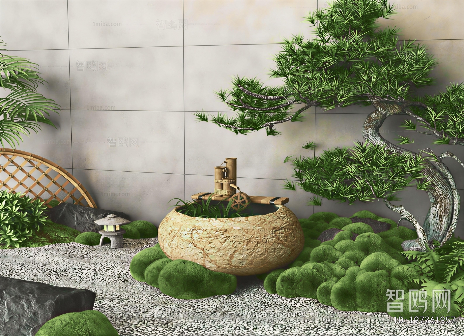 New Chinese Style Rockery Waterscape