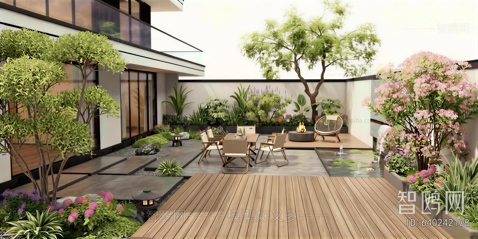 Modern Courtyard/landscape