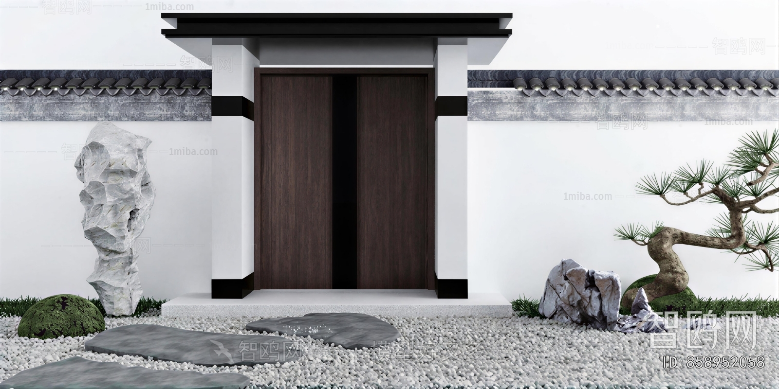 New Chinese Style Courtyard/landscape