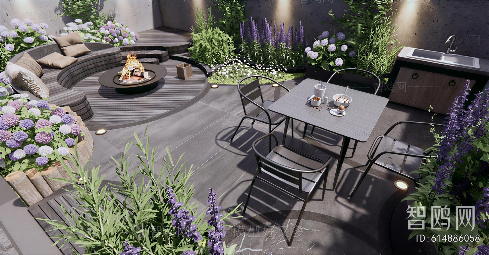 Modern Courtyard/landscape