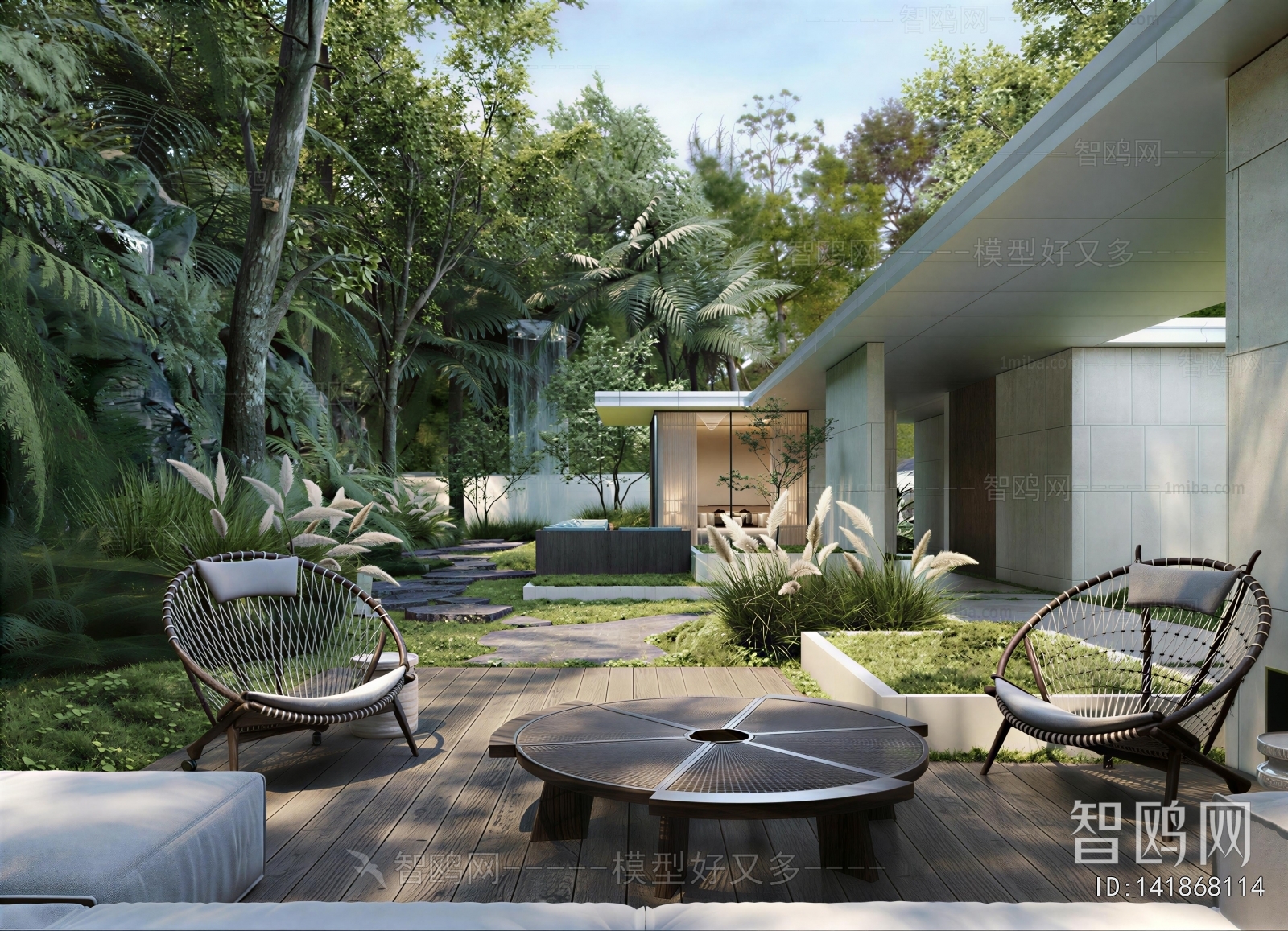 Modern Courtyard/landscape