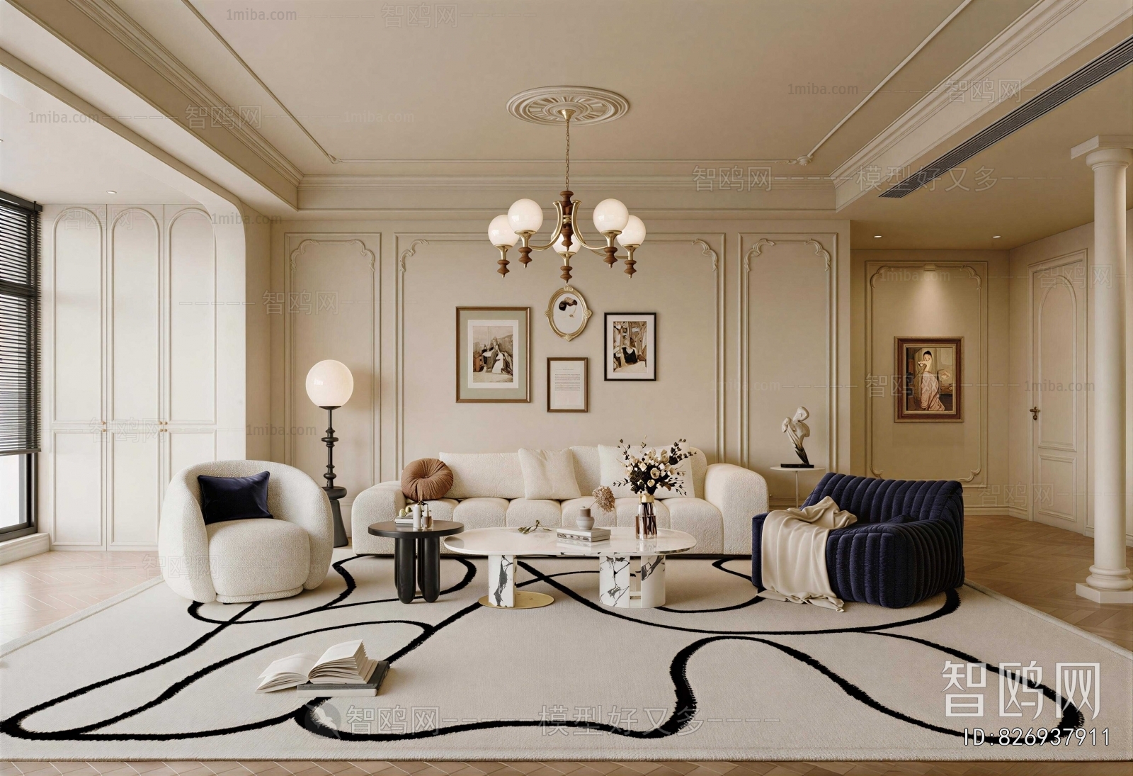 French Style A Living Room