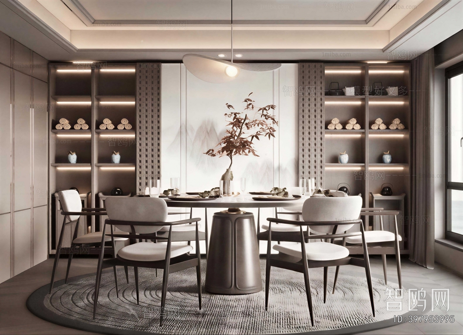 New Chinese Style Dining Room