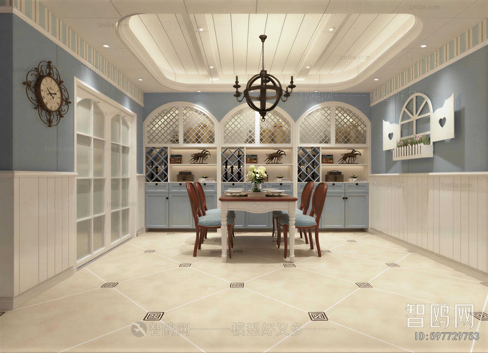 Mediterranean Style Dining Room