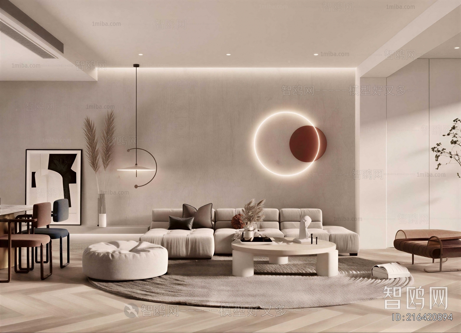 Wabi-sabi Style A Living Room