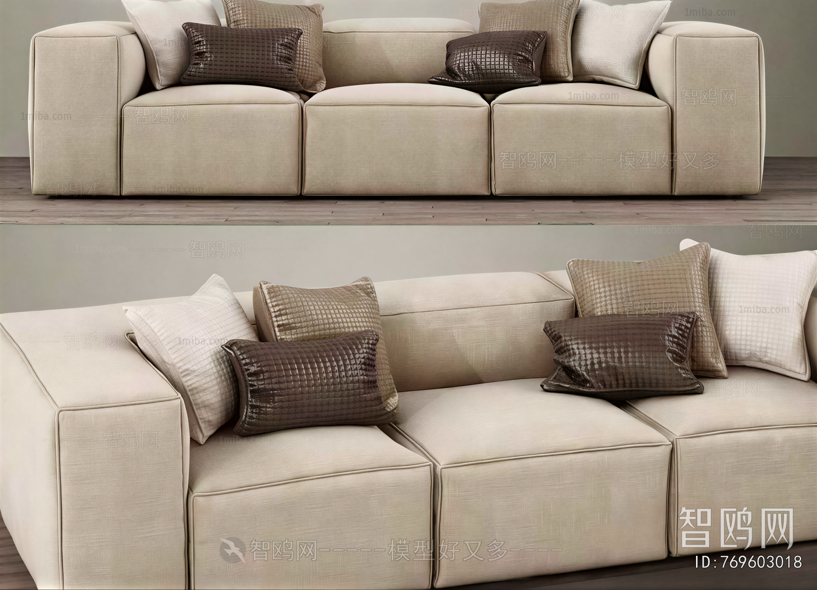 Modern Three-seat Sofa
