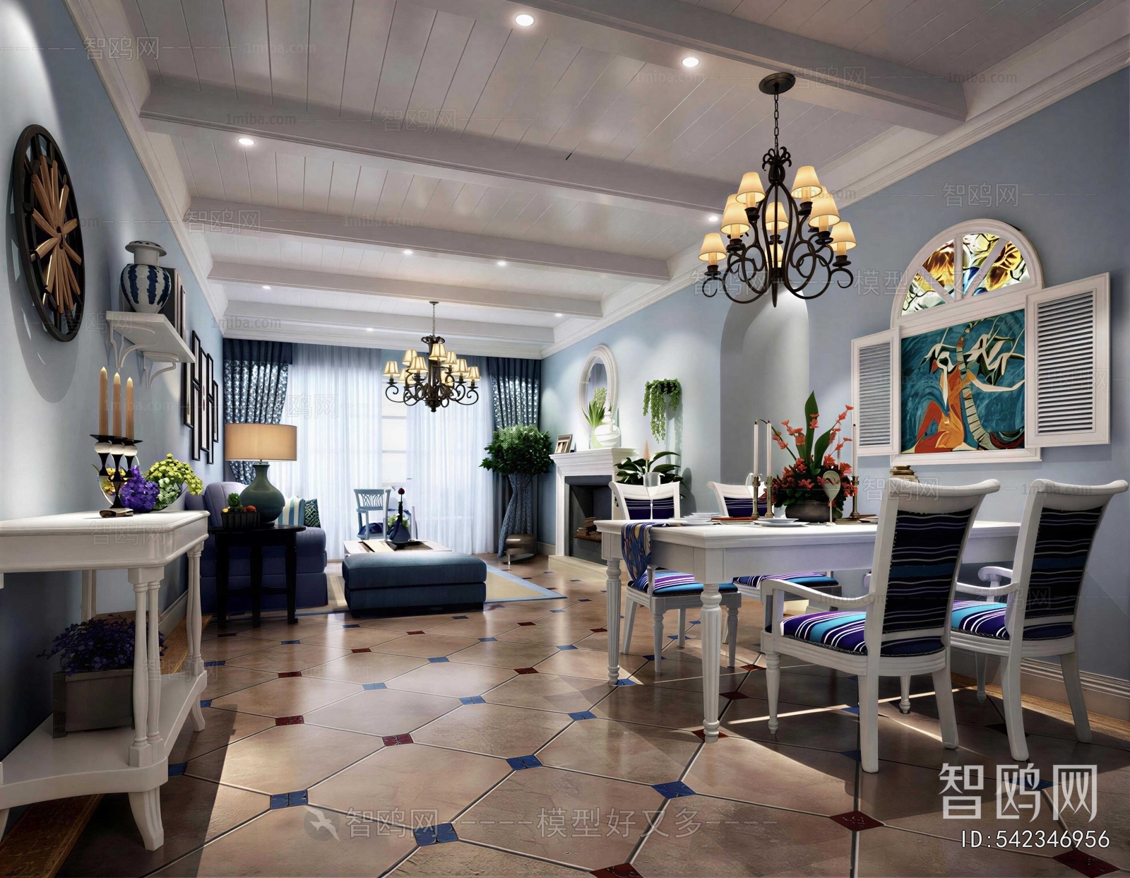 Mediterranean Style Dining Room