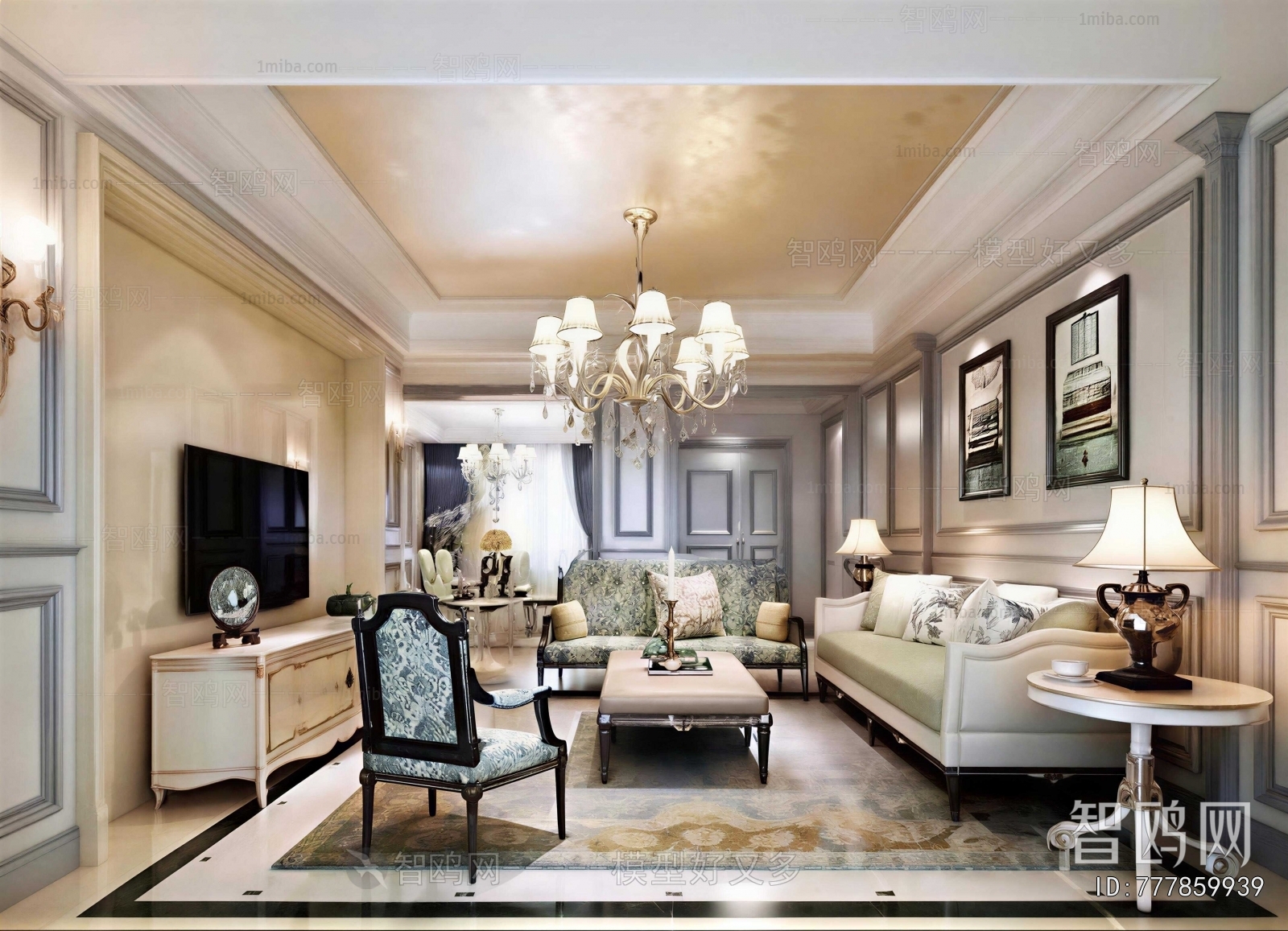 American Style A Living Room