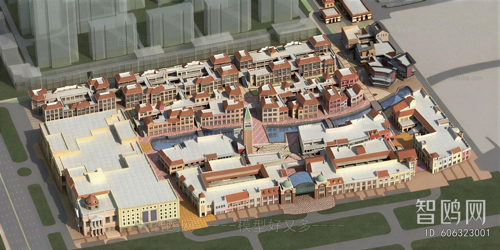 Modern Architectural Bird's-eye View Planning