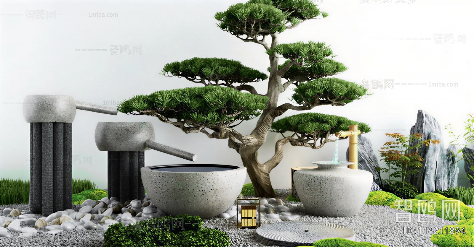 Japanese Style Rockery Waterscape