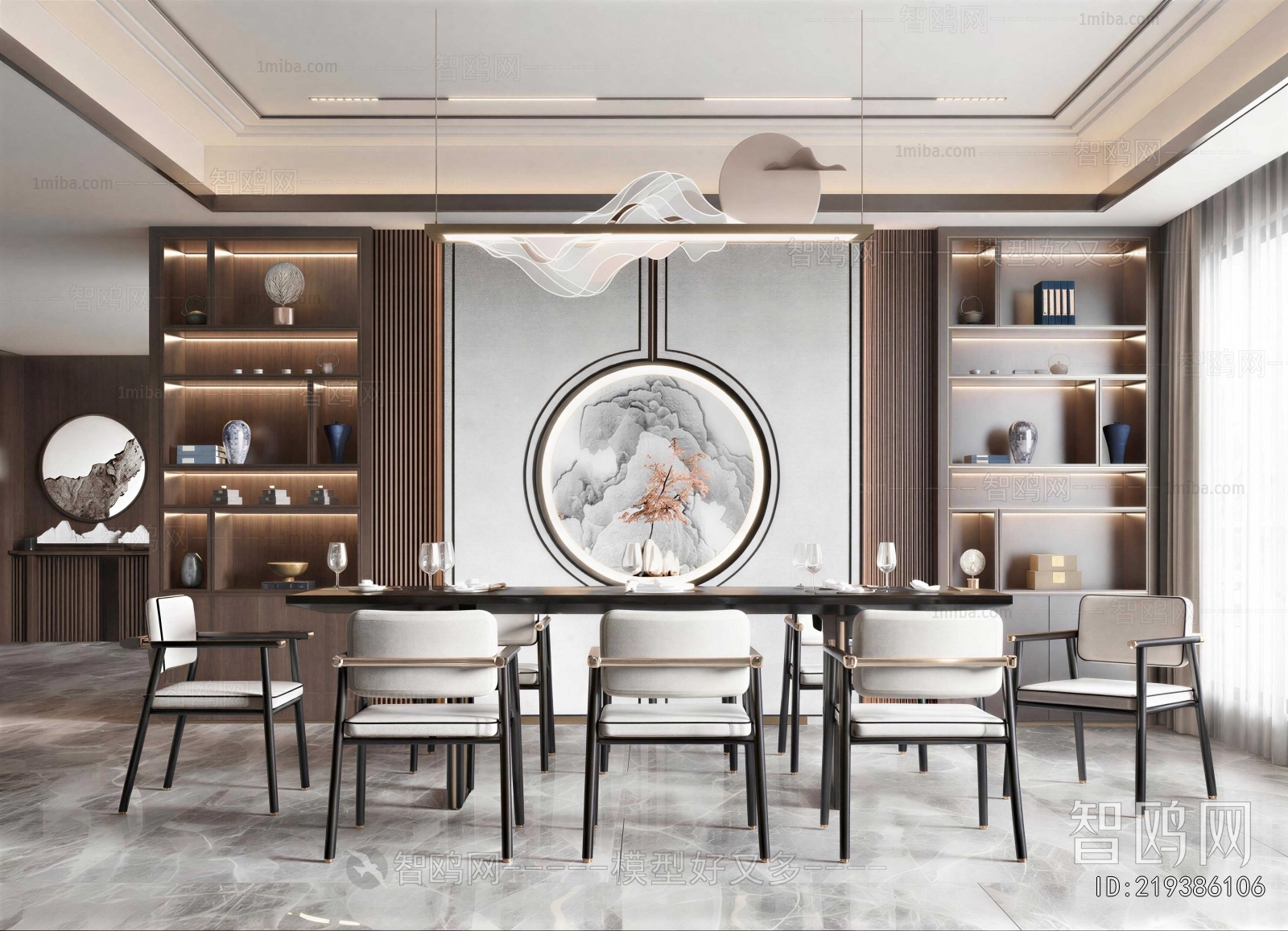 New Chinese Style Dining Room