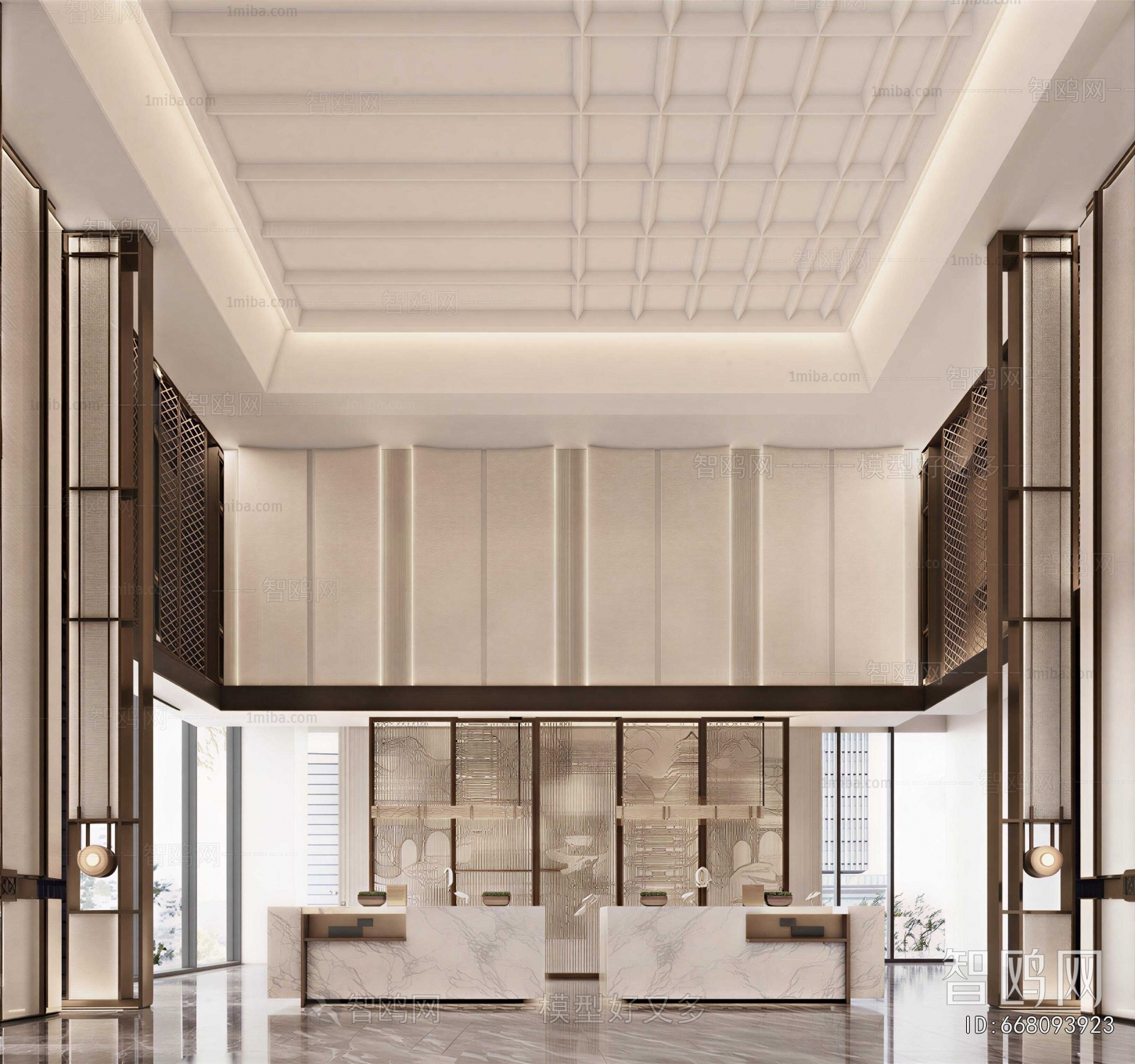 New Chinese Style Lobby Hall