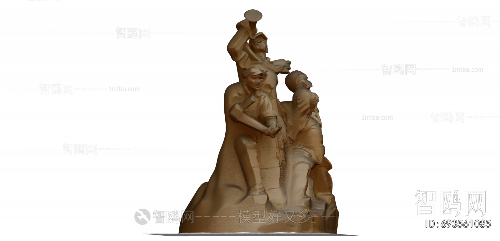 Chinese Style Sculpture Sketch