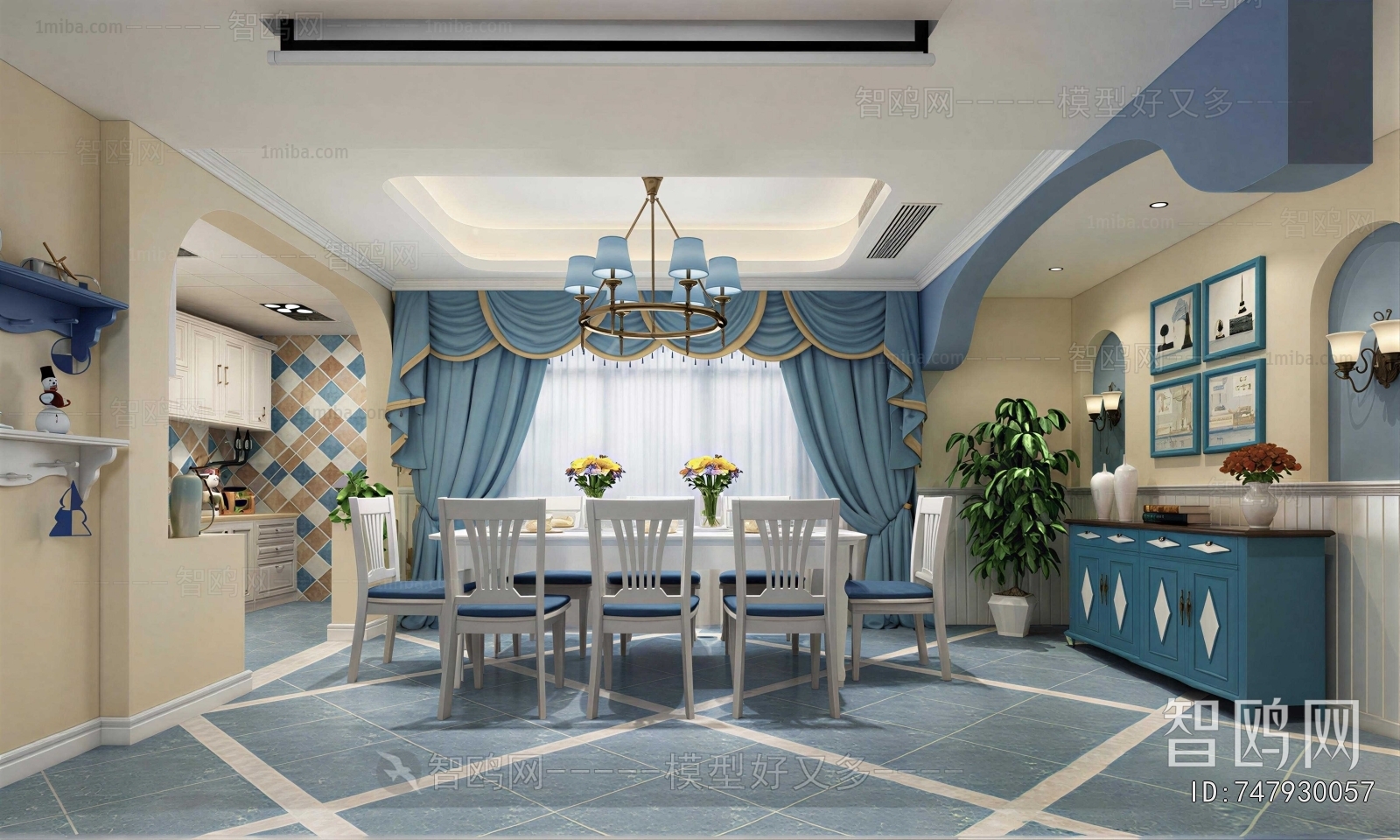 Mediterranean Style Dining Room