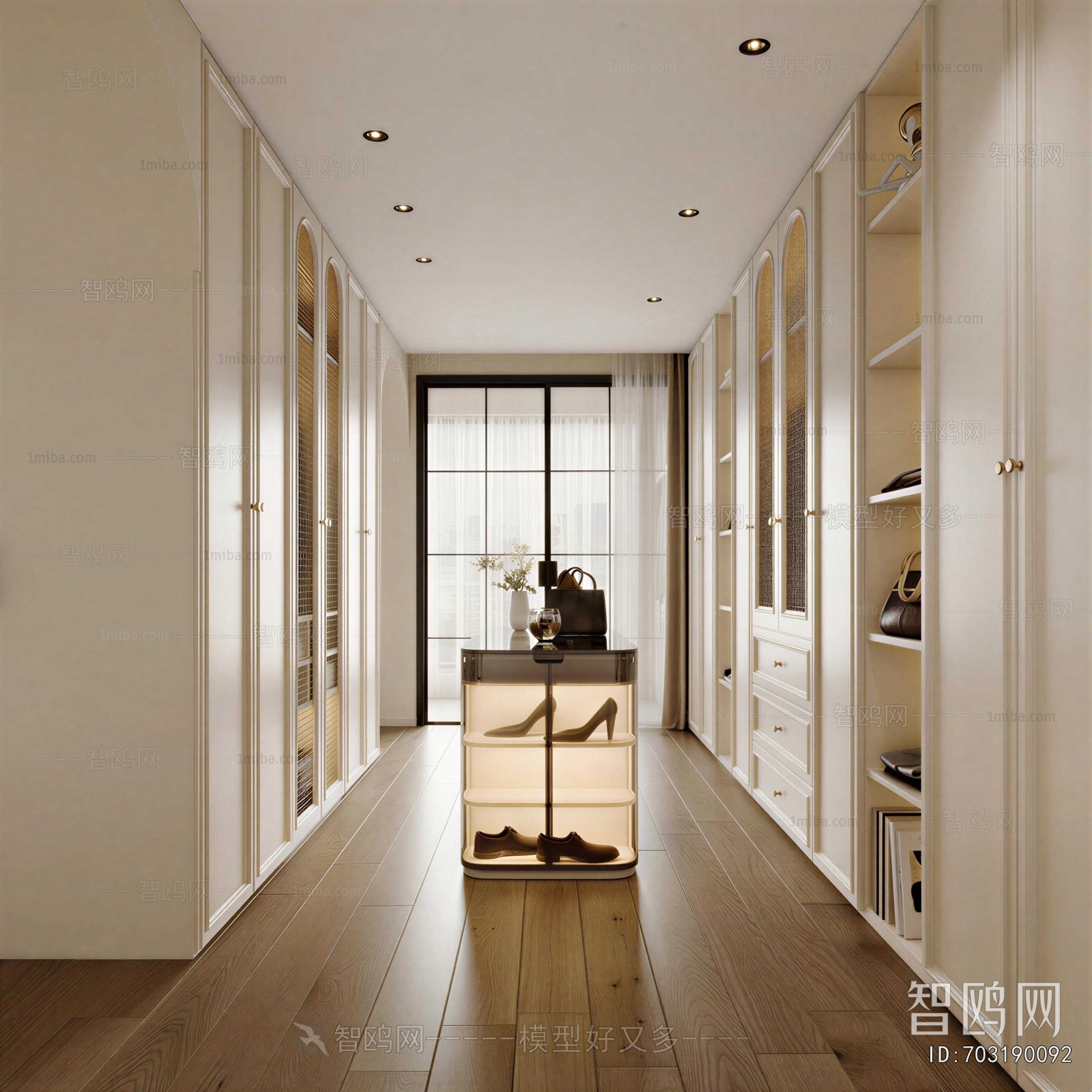 French Style Clothes Storage Area