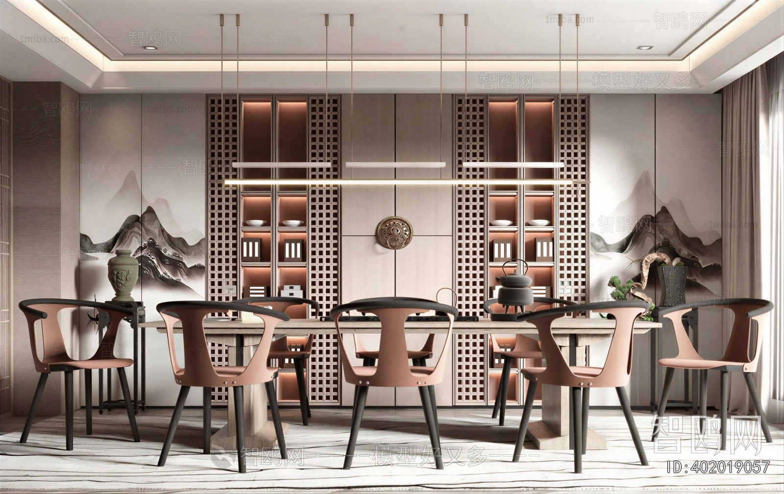 New Chinese Style Dining Room