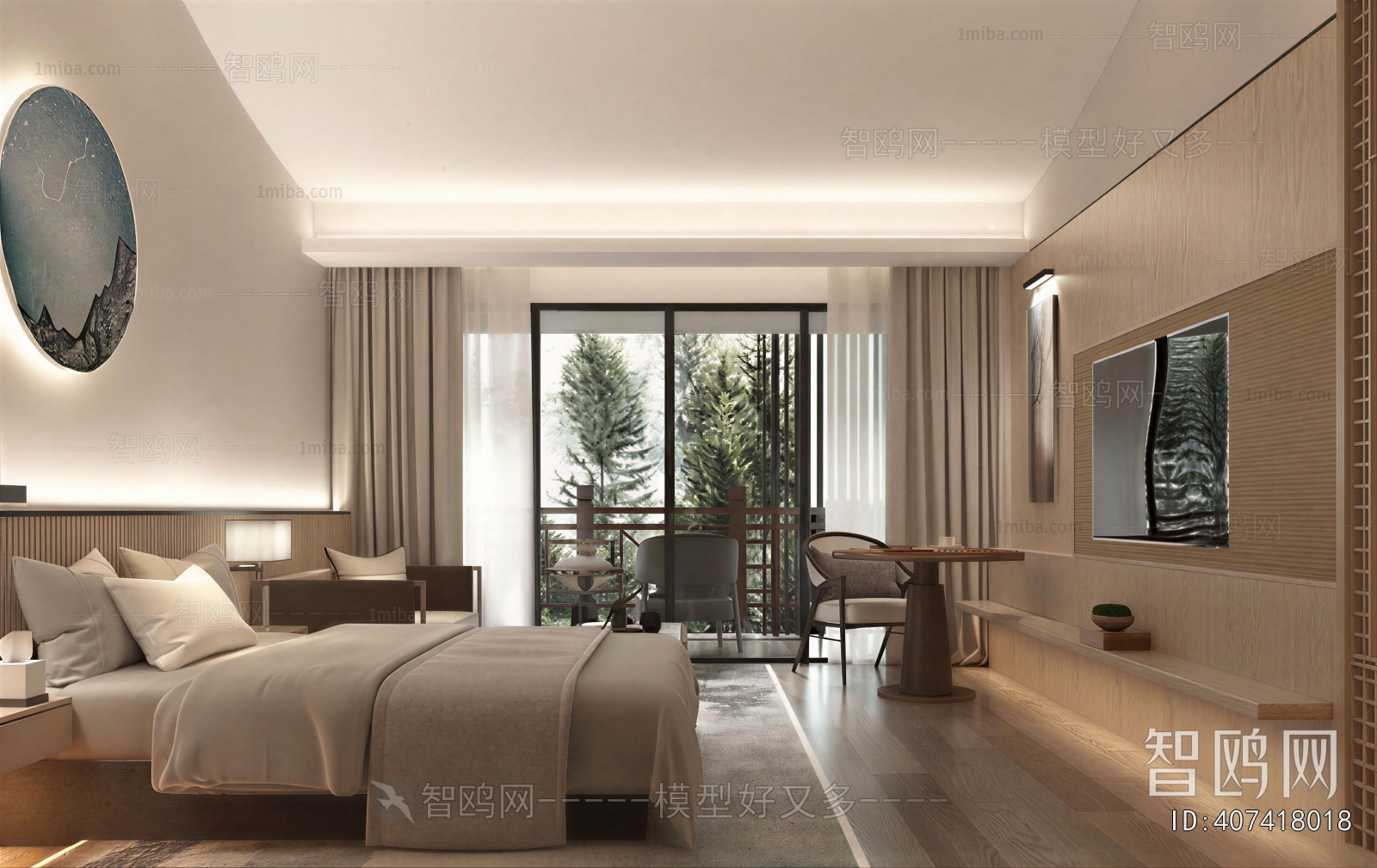 New Chinese Style Guest Room
