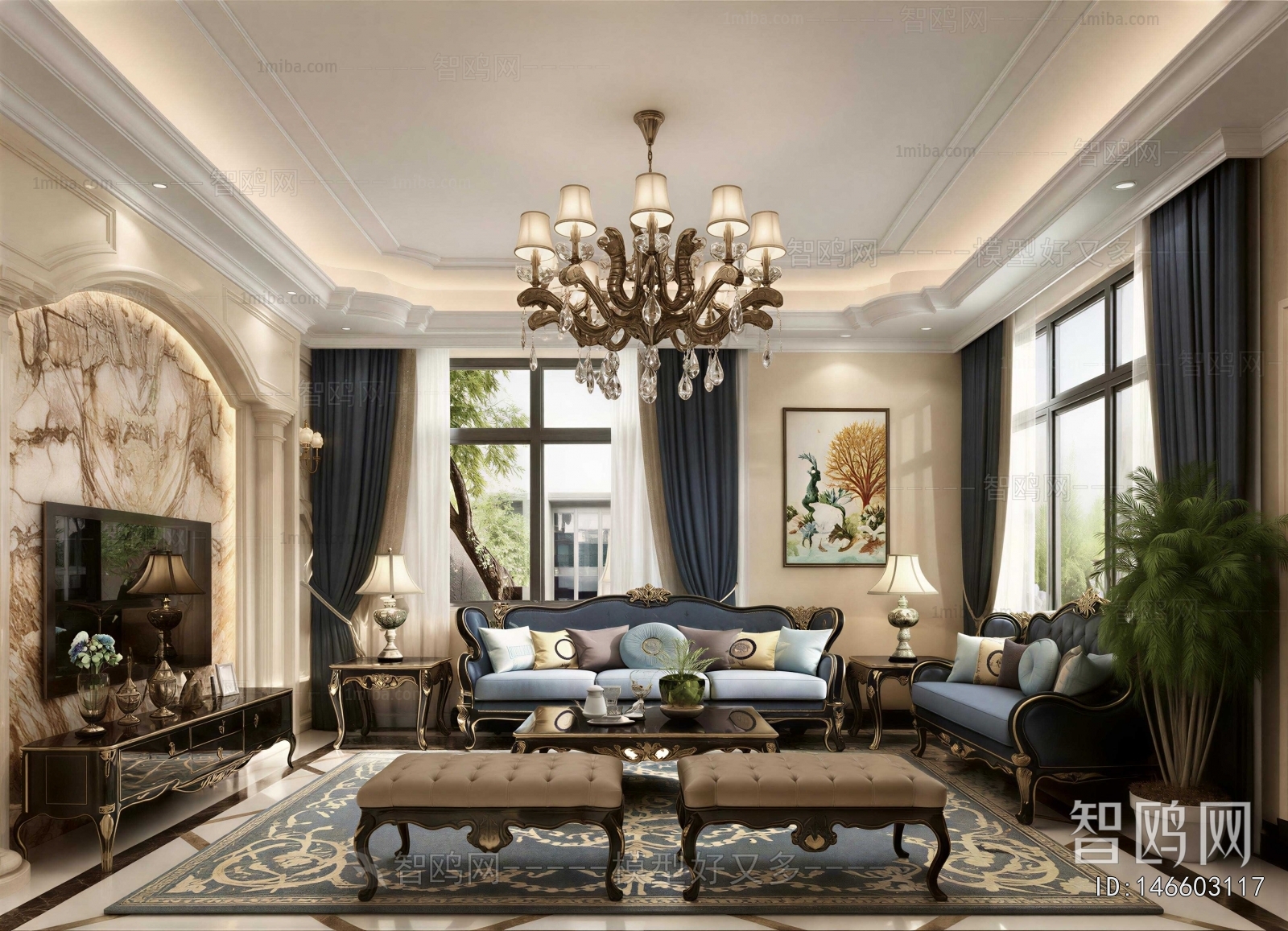 European Style A Living Room
