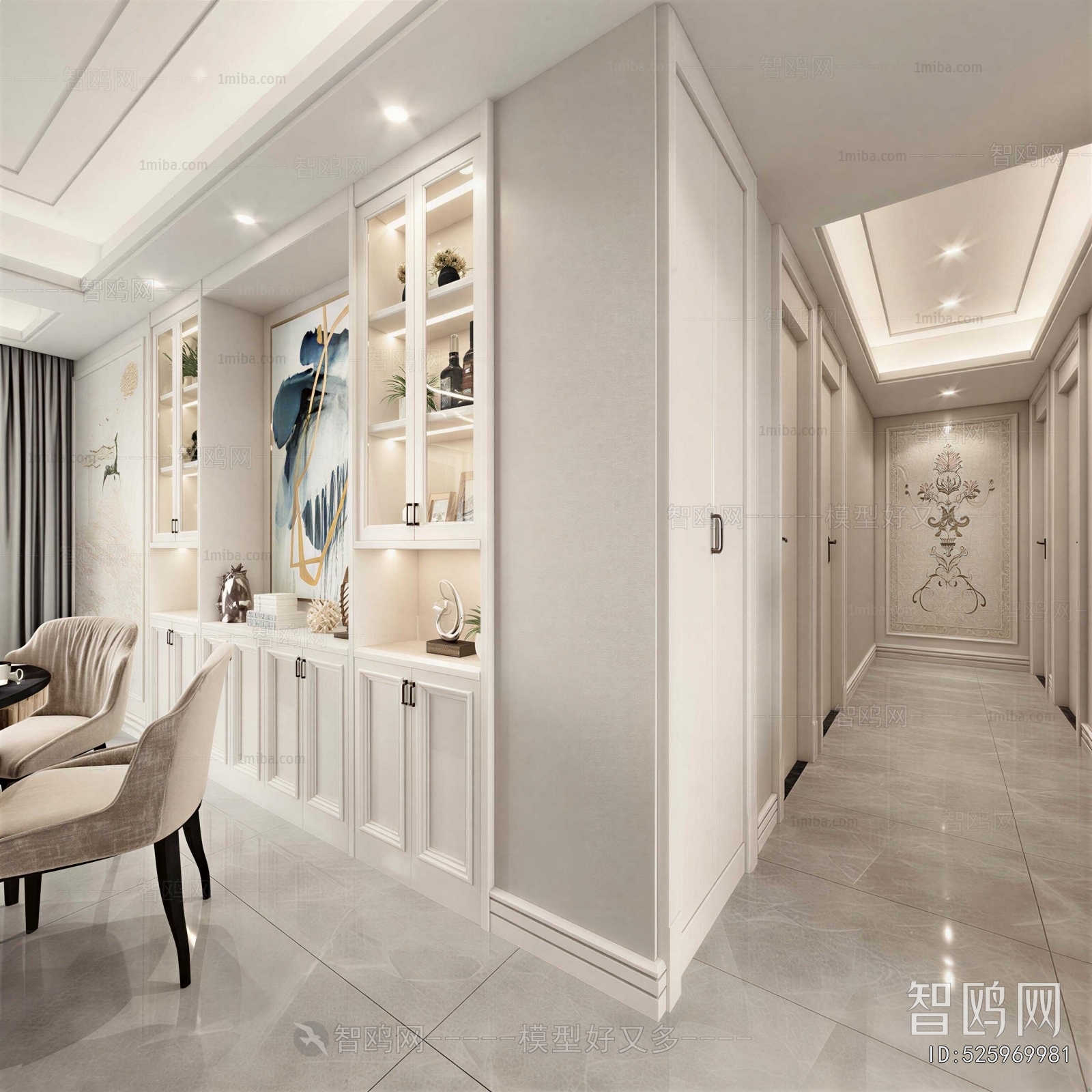 Simple European Style Hallway