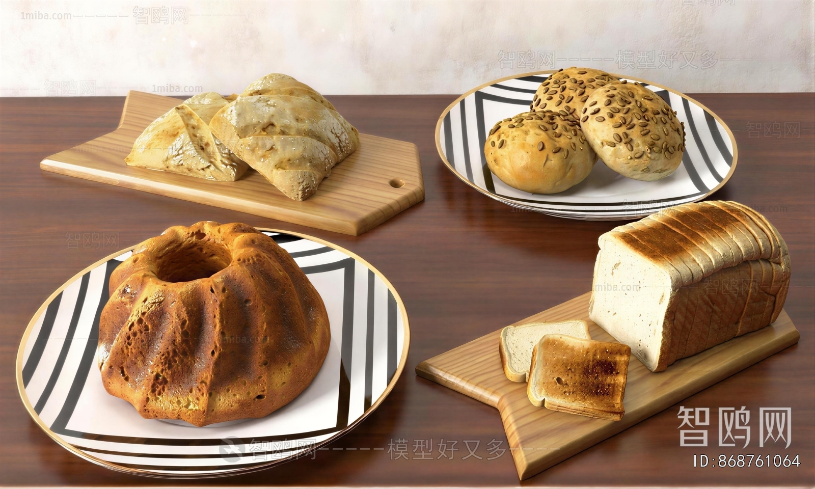 Modern Bread Cake