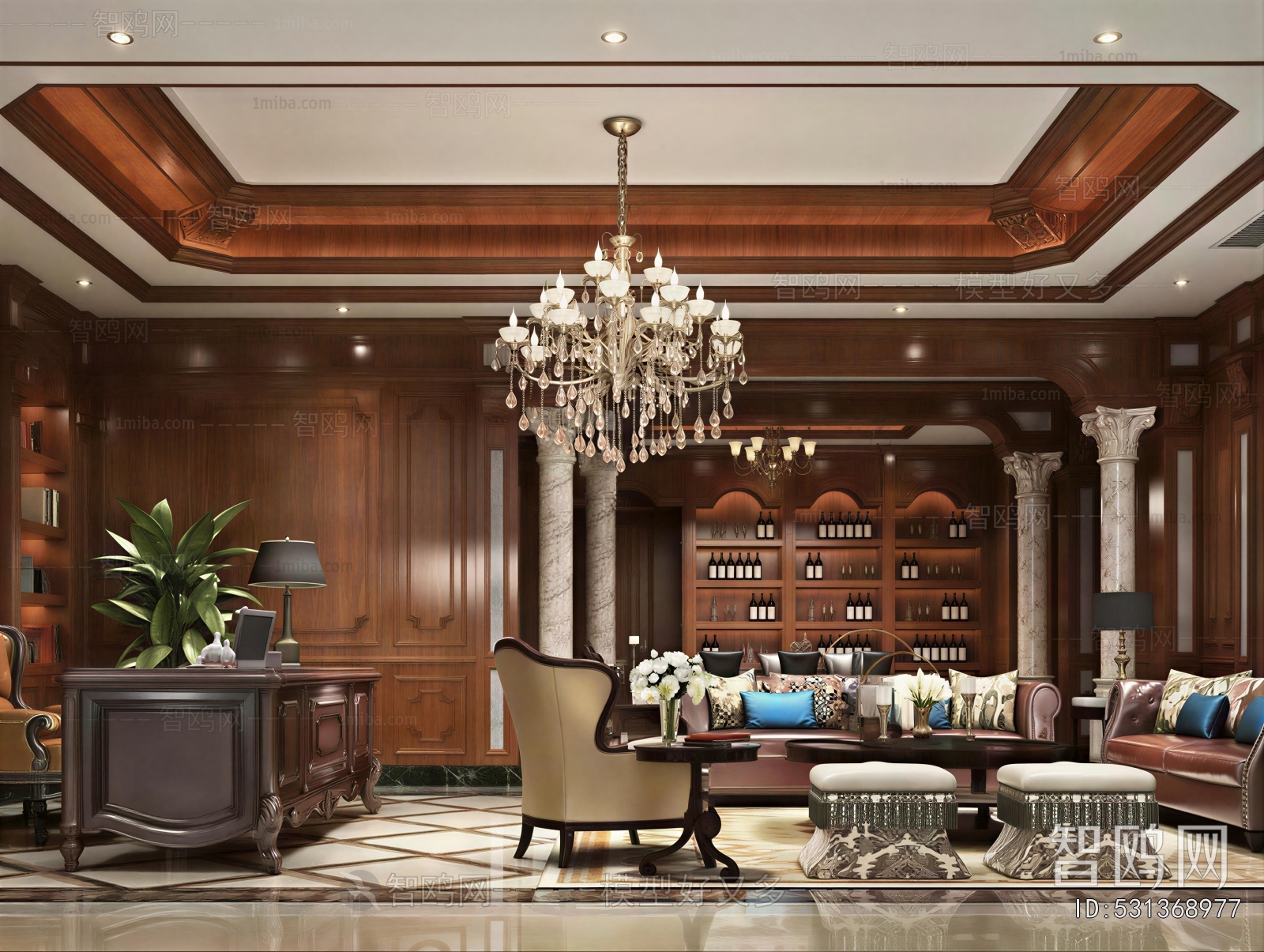 American Style A Living Room