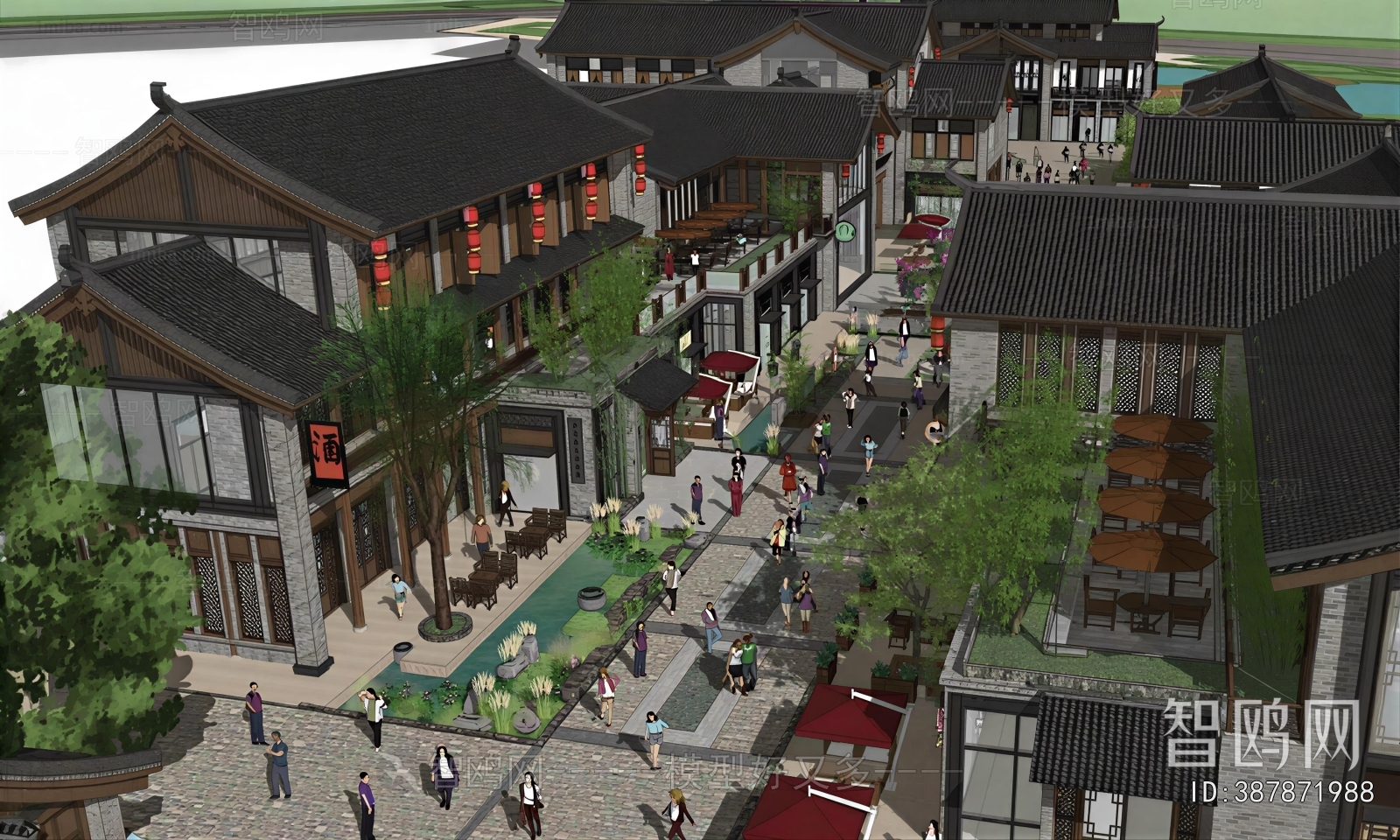 New Chinese Style Commercial Street