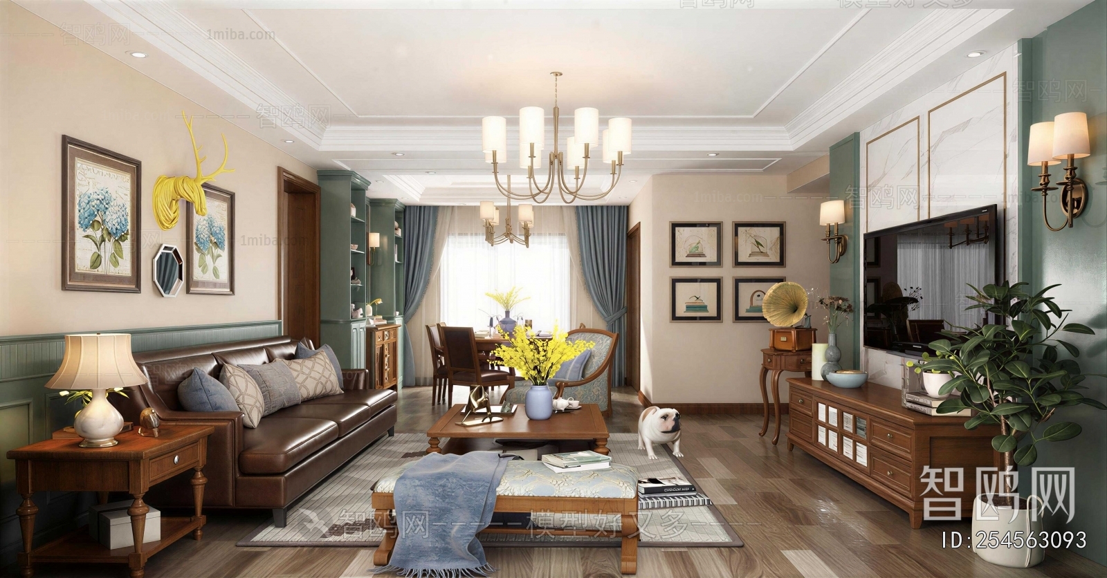 American Style A Living Room