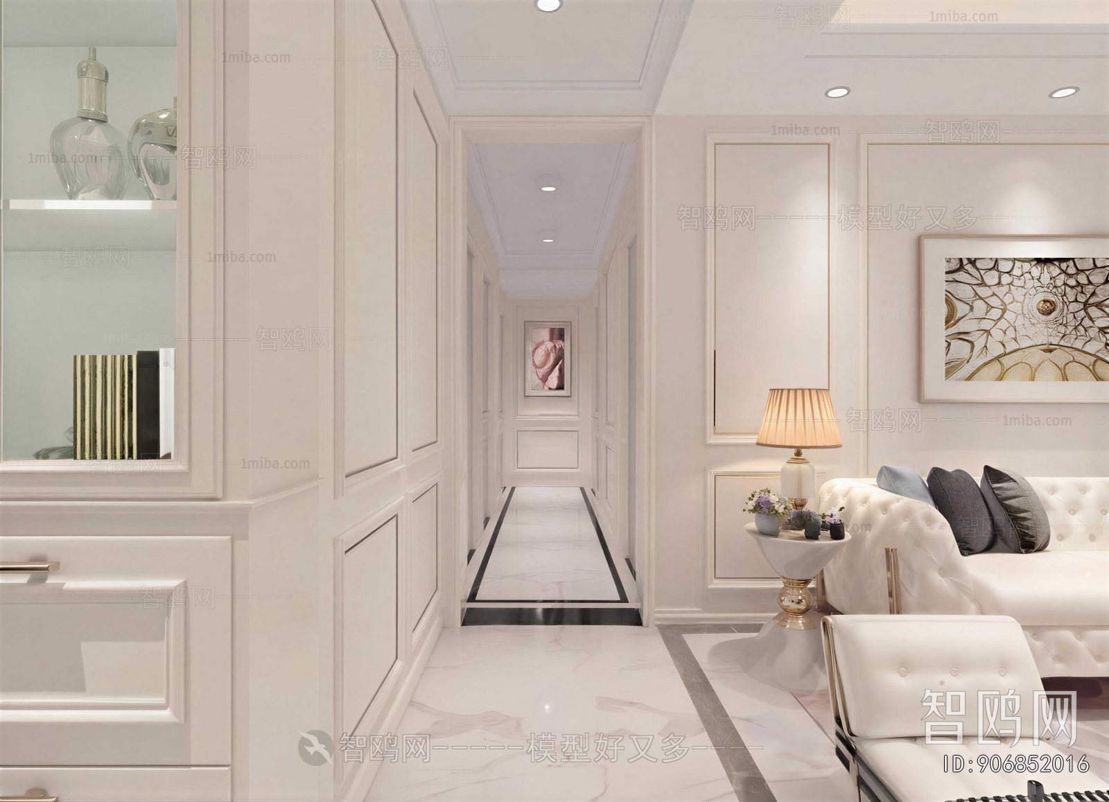 Simple European Style Hallway