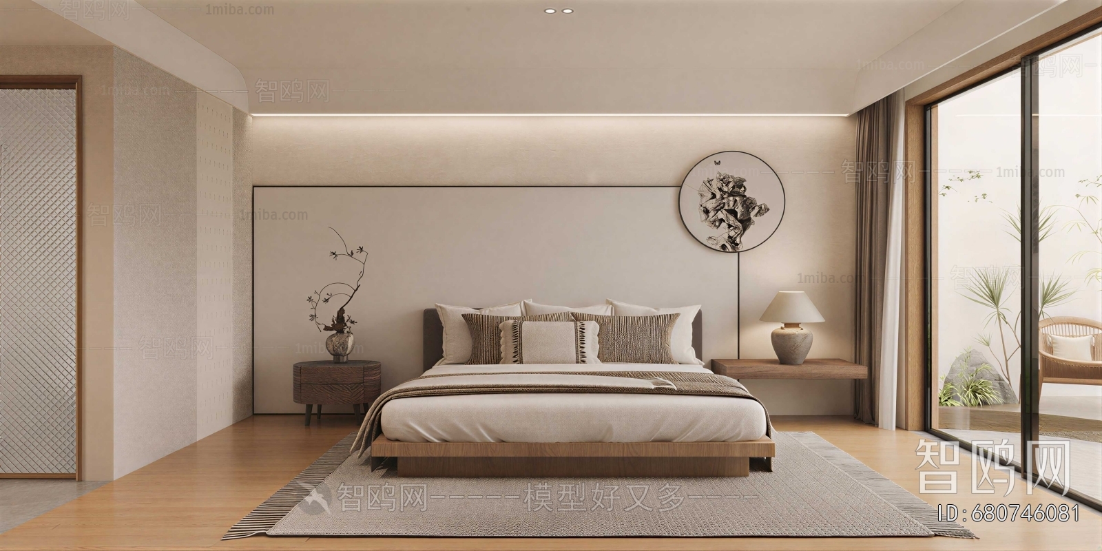 Wabi-sabi Style Bedroom