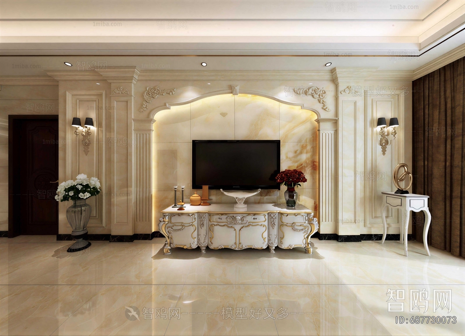 European Style TV Cabinet