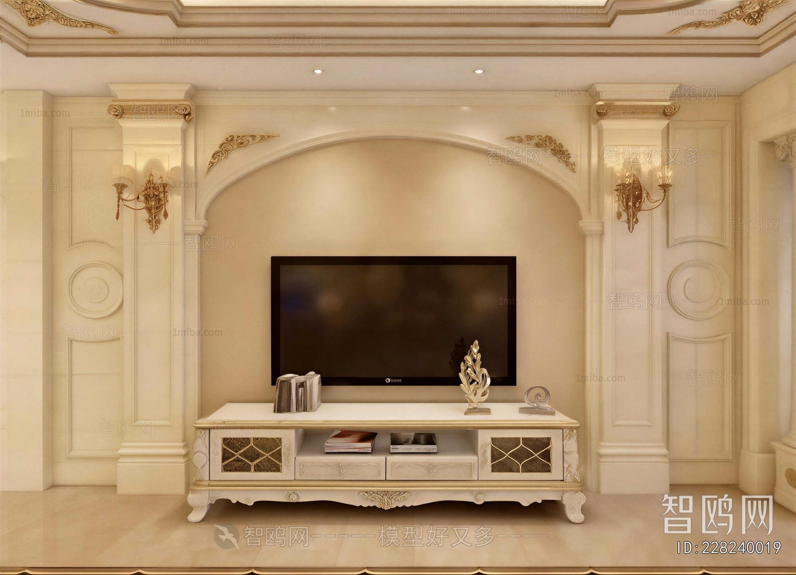 European Style TV Cabinet