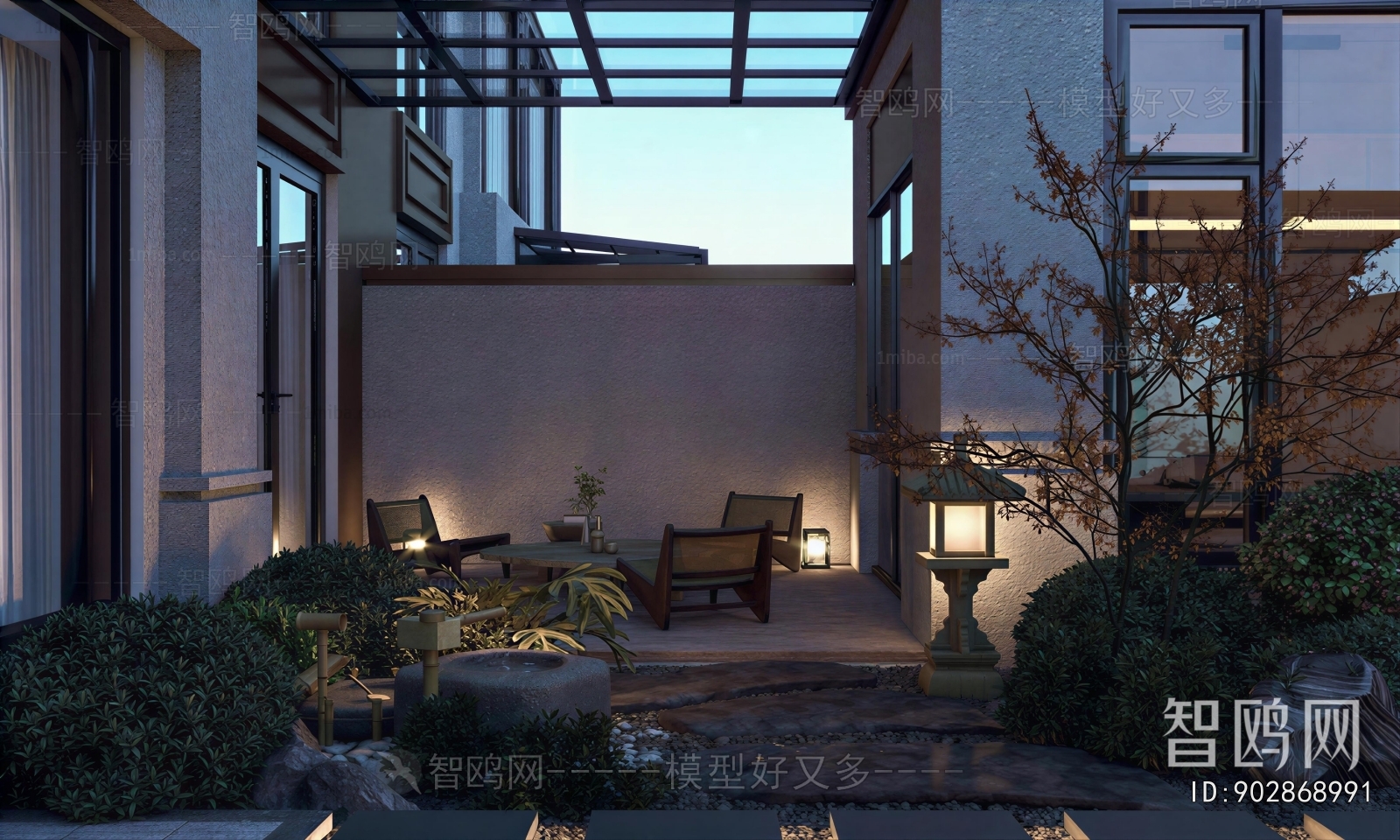 New Chinese Style Courtyard/landscape