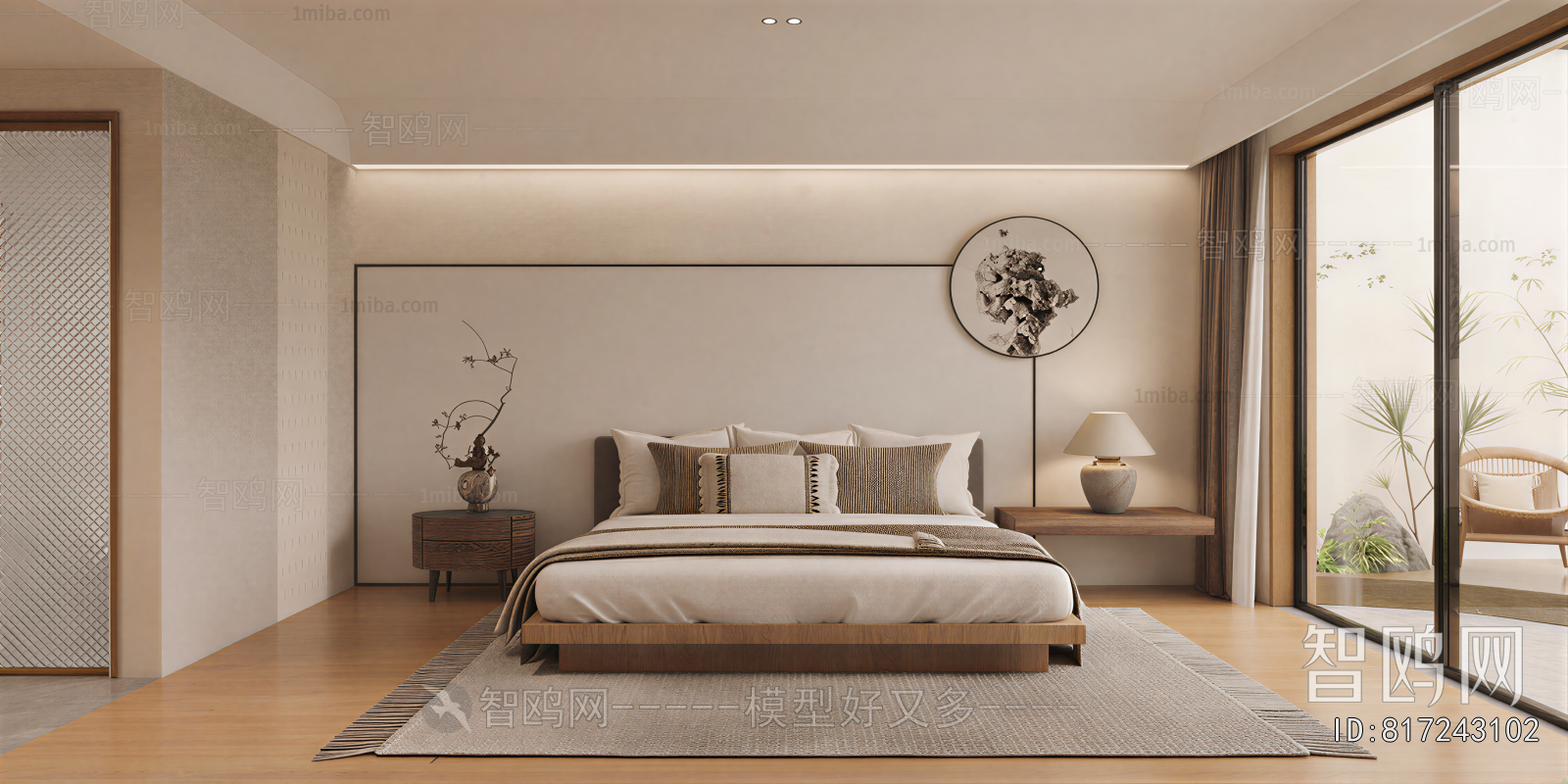 Wabi-sabi Style Bedroom
