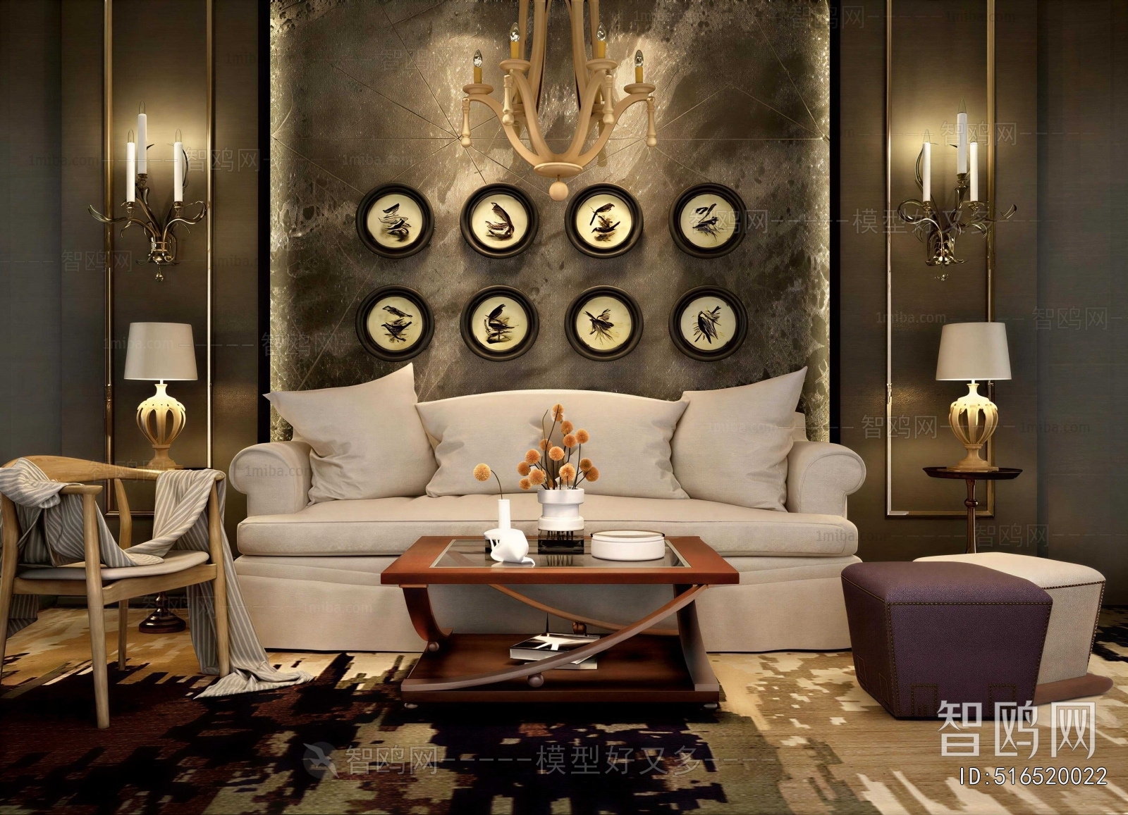 New Classical Style Sofa Combination