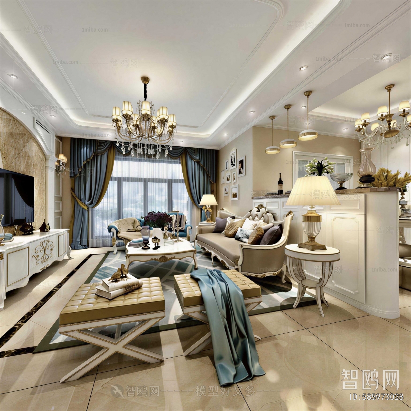 European Style A Living Room