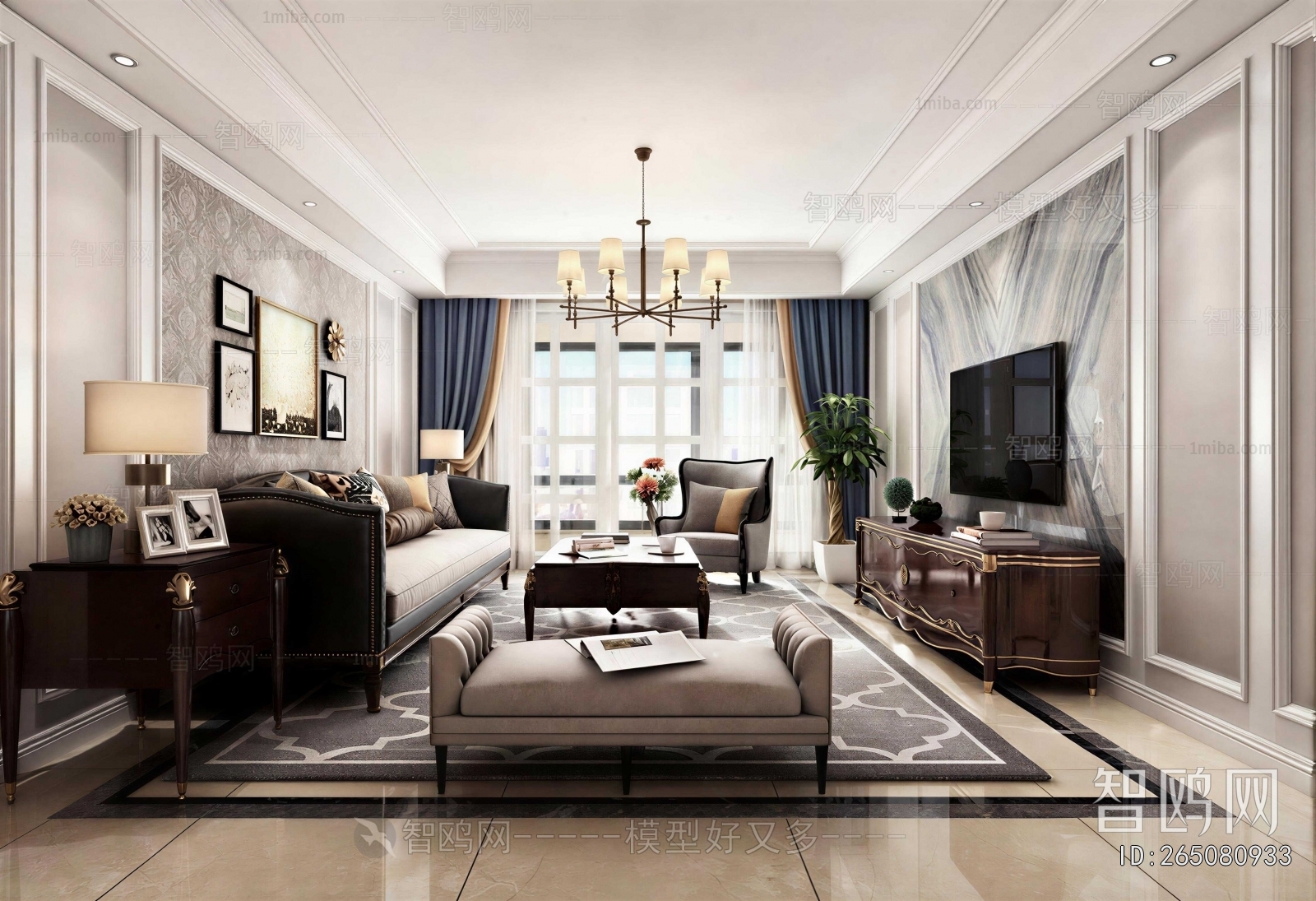 American Style A Living Room
