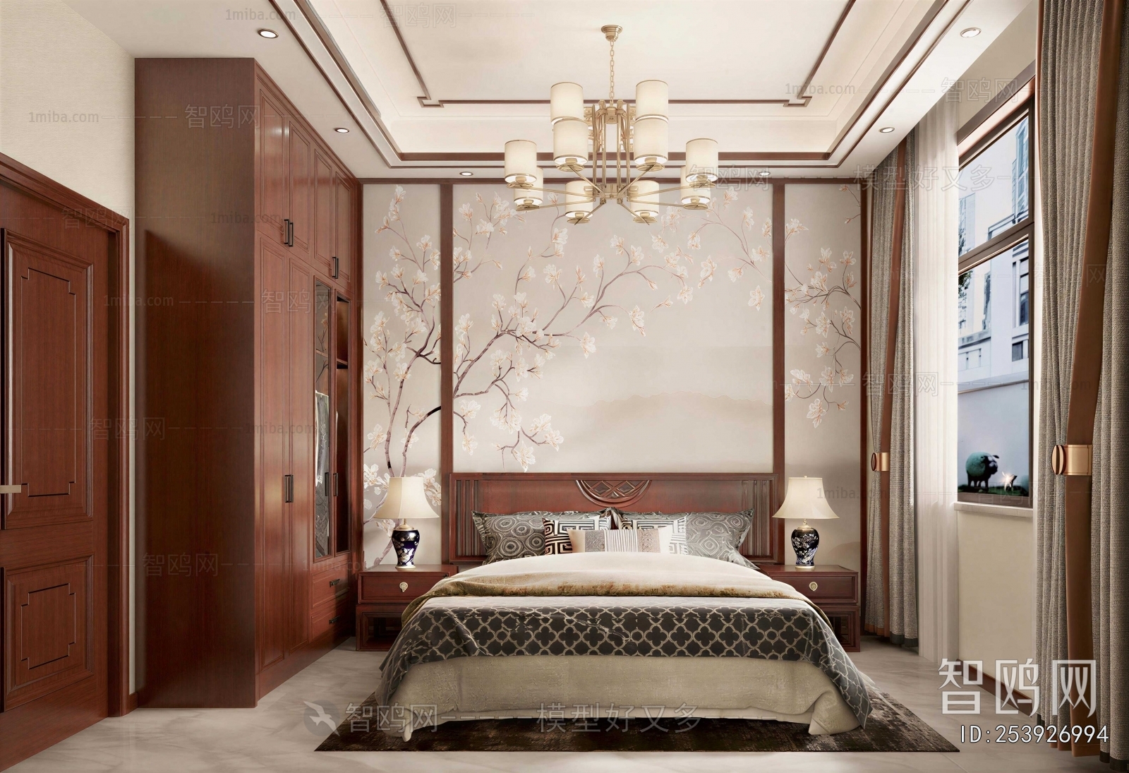 New Chinese Style Bedroom