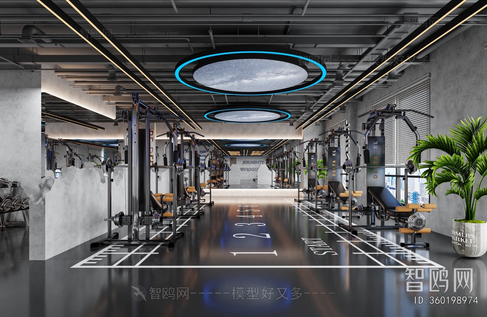 Industrial Style Gym