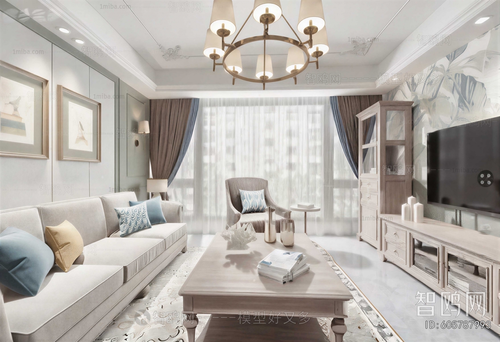 American Style A Living Room