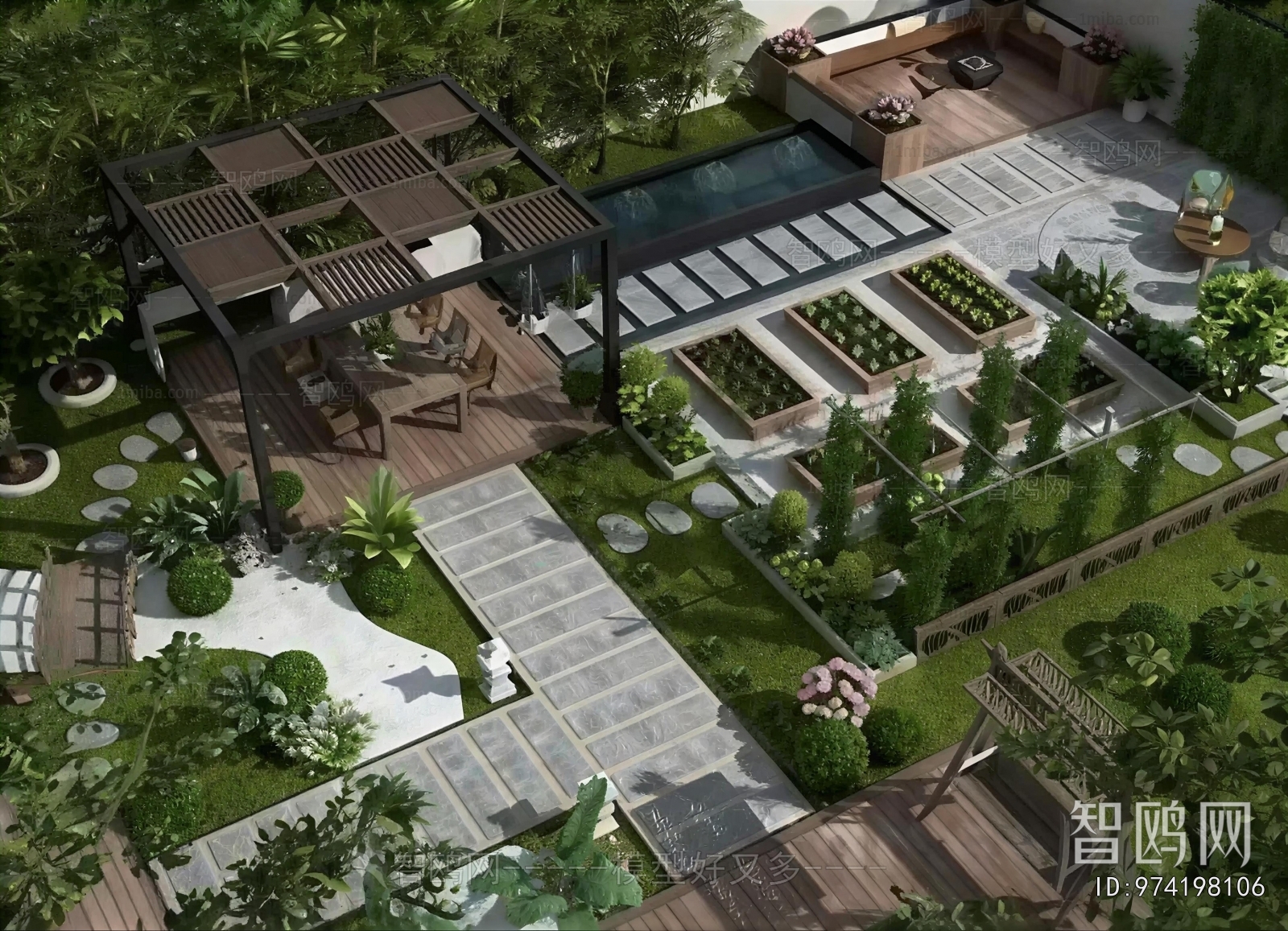 Modern Courtyard/landscape