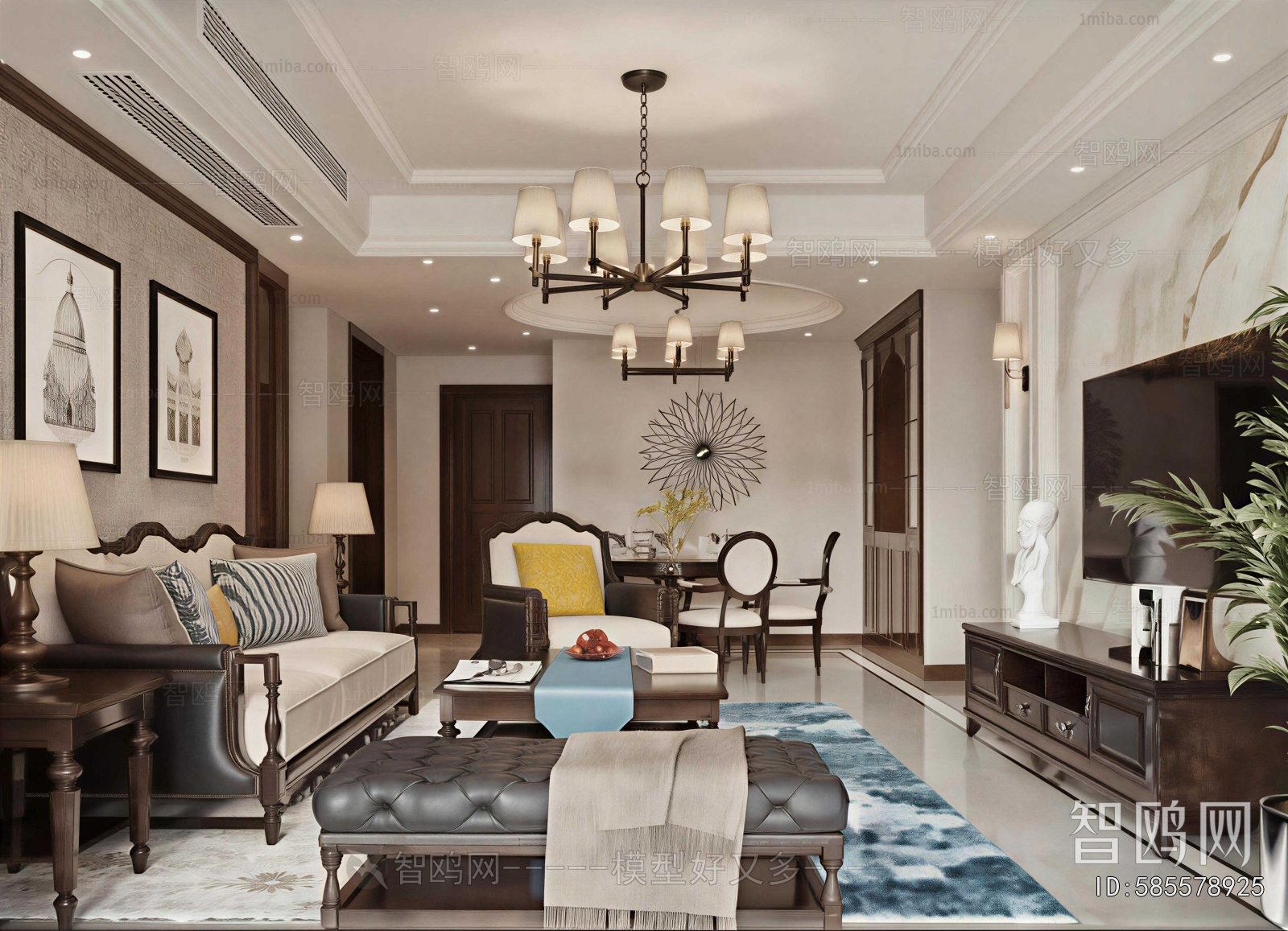 American Style A Living Room