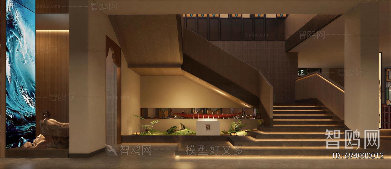 New Chinese Style Stairwell