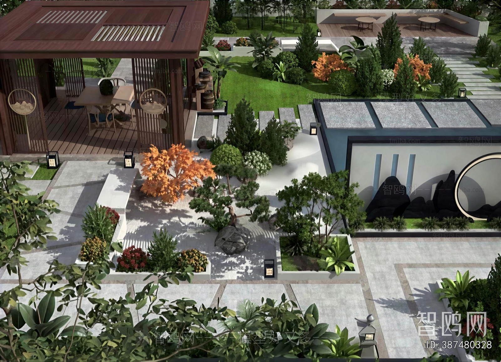 New Chinese Style Courtyard/landscape